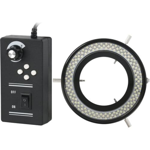 Adjustable Illuminator 144pcs LED Ring Light Lamp 110V-240V For Industrial Digital Video Camera Trinocular Stereo Microscope