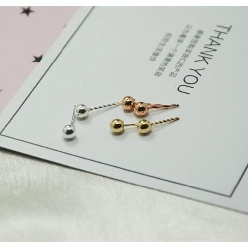 Domino Handmade bead stud earring simple stud earring everyday wear