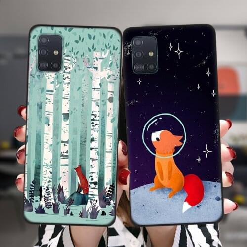 Birches The Wish Fox Deer Silicone Case For Samsung A52 A72 A51 A71 A50 A70 A02 A12 A42 A32 A31 A21S A41 A20 A30 A40 A11 Cover