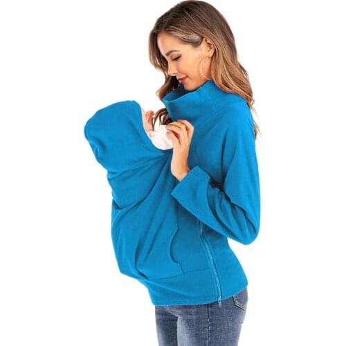Maternity Baby Hoodies Babywearing Jacket Parenting Sweatshirts Women Coat Multifunctional Mother Kangaroo Hooded Warm Clothes