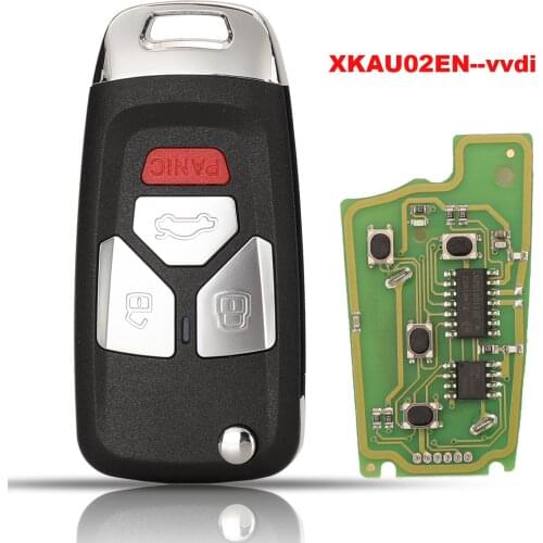 Jingyuqin Xhorse VVDI Flip Key Universal Remote Key Wired XKAU02EN Key For AUDI Type 1Piece