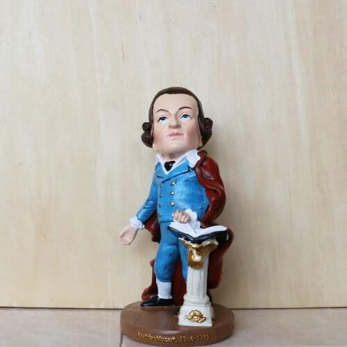 Vogue World Famous Great Person Wolfgang Amadeus Mozart Austria Classical Musical Genius Figure Model Toys Gift Collect