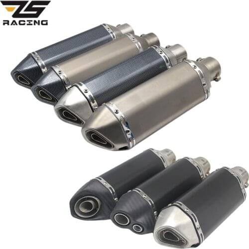 ZSDTRP Motorcycle Sticker Exhaust Muffler Escapamento Moto Universel 35-51mm For nmax CB400 ER6N GY6 ATV Dirt bike Scooter