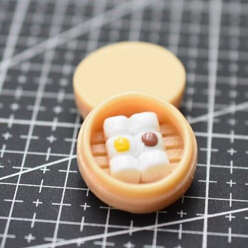 1pcs/lot resin solid Simulation steamed bun 25mm Cabochons Scrapbooking Hair Bow Center DIY Christmas decration