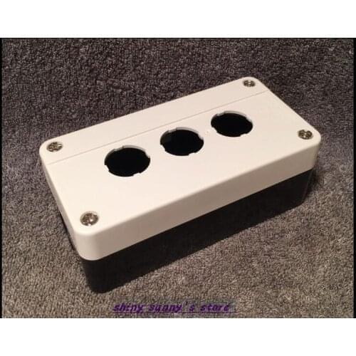 1Pcs Control Station 3 Switch 22mm Push Button Protector Box Brand New
