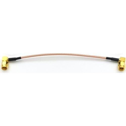 100pcs SMA right angle male to SMA male Pigtail Jumper RG316 Cable New