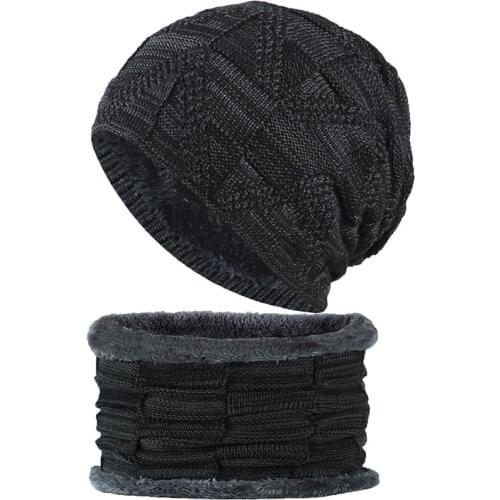 2021 Winter Beanies Men Scarf Knitted Hat Caps Mask Gorras Bonnet Warm Baggy Winter Hats For Women Skullies Beanies Hats