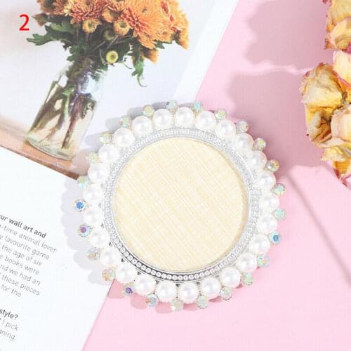 2021NEW!!! -1pc Round Peal Nail Art Plate Work Display False Tips Rhinestones Practice Display Nail Tools