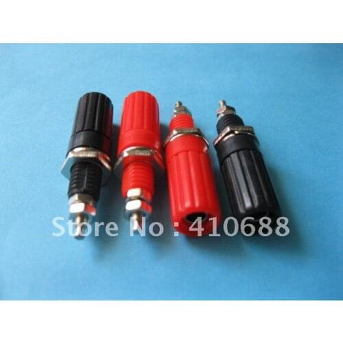 30 Pcs Per Lot Red and Black 2 colors Binding Post For 4mm Banana Plug Hot Sale High Quality