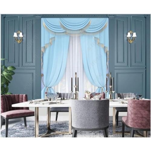 3d wallpaper custom photo mural European palace style artistic background curtains room decoration Wallpaper for walls in rolls