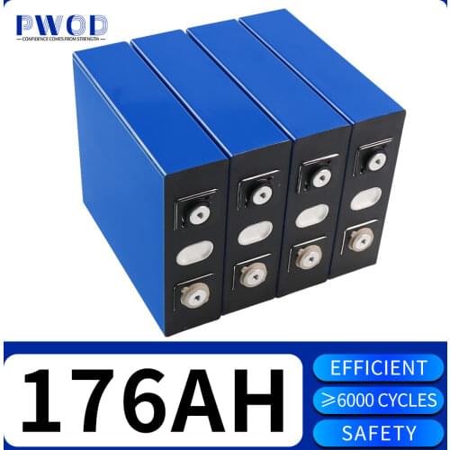 16pcs Genuine Gread A 3.2V 320ah lifepo4 Rechargeable Battery Cells LFP Electric Motorcycle Car Solar Inverter EU US TAX FREE
