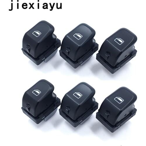 6PCS Window Lifter Switch For Q5 S4 S5 A4 A5 8K0 959 855 A 8K0959855A 2007-2012