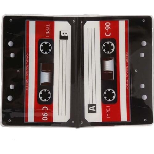 60PCS / LOT Chocolate Camera Tapes Passport Cover Creative PVC Leather Travel Passport Women Holder Case ID Card Credit