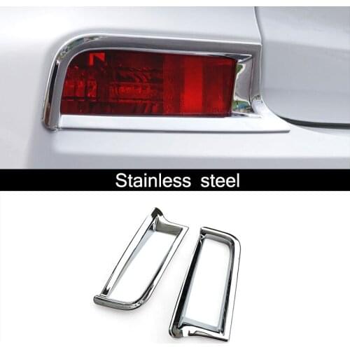 ABS chrome For Honda CR-V CRV 2015 2016 Accessories Rear Tail Fog Light Lamp Bumper Cover Trim Car Styling Reflective Sticker