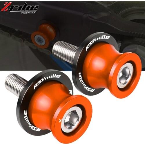 Motorcycle Accessories CNC Aluminum 10MM Swingarm Spools Slider Stand Screw For Aprilia RSV MILLE 1999-2008 2004 2005 2006 2007