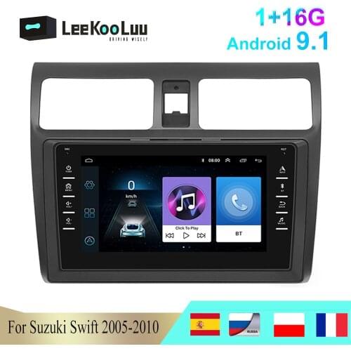 LeeKooLuu Radio 2 din Car Android 10.0 Multimedia Player GPS Navigation Wifi For Suzuki Swift 2003-2005 2006 2007 2008 2009 2010