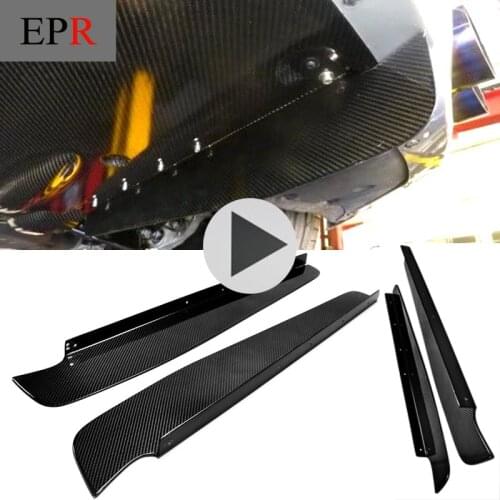 Car-styling For Nissan R35 GTR Carbon Fiber Rear Diffuser Blade Under Bottom Fin