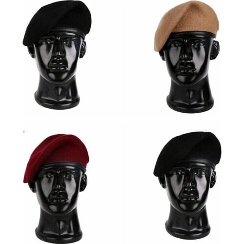 US Army Special Forces Wool Green sand colour black red Beret Hat Military Cap armyshop2008