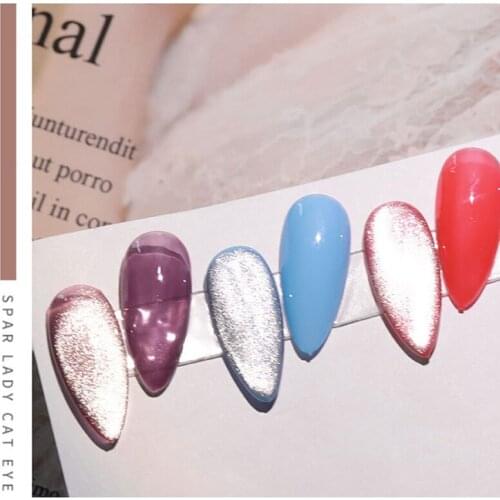 8ml Glitter Cat Eye Nail Gel Polish UV LED Semi Permanent Primer Shimmer Soak Off Nail Gel Lasting DIY Nail Art Dropship TSLM1