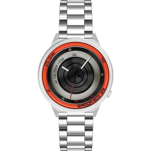 SANDA Creative Wristwatch for Men 5 ATM Waterproof Watches Leather Strap Luxury Brand Clock Male Relogio Masculine