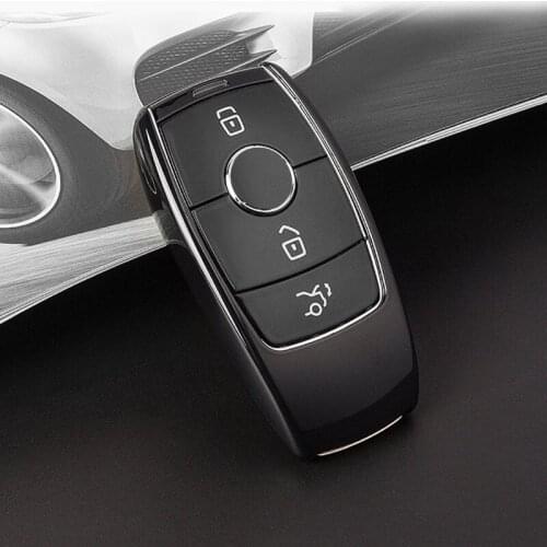 Car Key Fob Case Protective Cover Black TPU For Mercedes-Benz W177 W205 W213 W222 A205 A217 A238 S205 S213 C205 C217 C238 C257