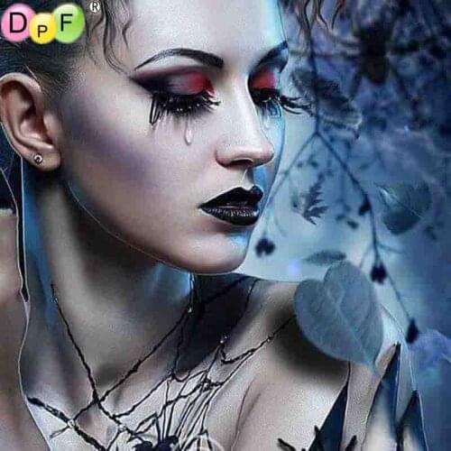 DPF diy diamond Paintings Beauty tears Wall Art Decoration Home Decor diamond embroidery Modern Wall Picture home decor stickers