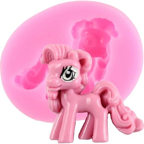 Unicorn Silicone Mold 3D Fondant Resin Clay Molds Baby Birthday Party Cake Decorating Tools Cupcake Baking Chocolate Candy Mould