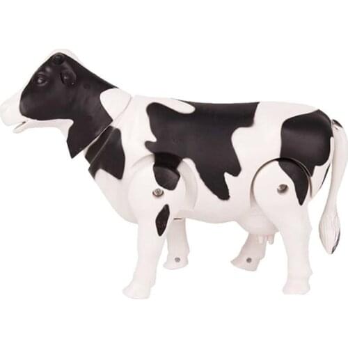 Electric Cow Toy Realistic Simulation Cow Figure Model Toy for Kids Children