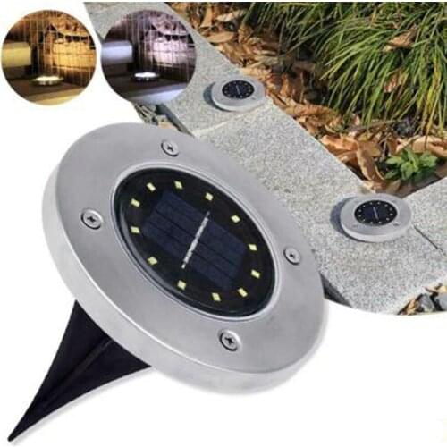 12/8/4 LED Solar Ground Lights Outdoor Waterproof In-Ground Solar Lights for Garden Yard Patio Pathway Lawn Driveway Walkway