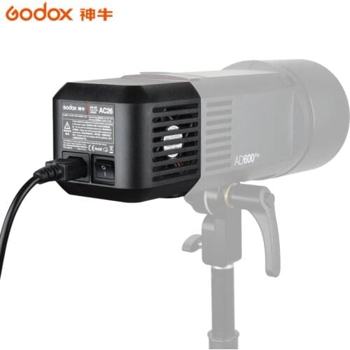 Godox AC-26 AD-AC Power Unit Source Adapter with Cable for AD600 AD600BM AD600M AD600PRO