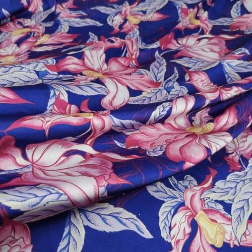 Imitation Silk Stretchy Evening Dress Soft Charmeuse Garment Sewing Glossy Pajamas Blouse Material Fashion Style