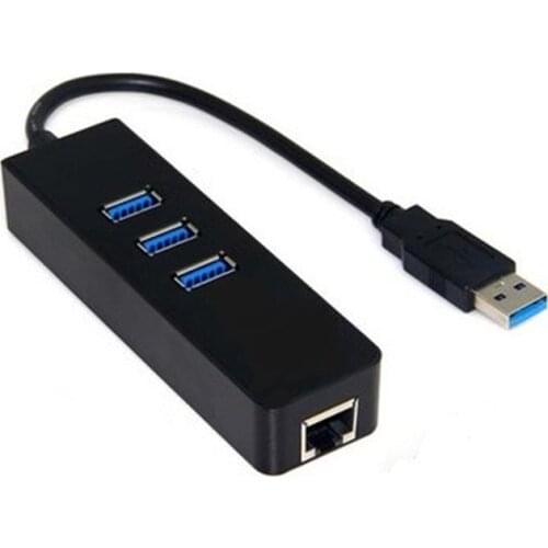 3 Ports USB 3.0 Hub With RJ45 1000 Gigabit Ethernet Adapter Converter LAN Wired USB Network Adapter