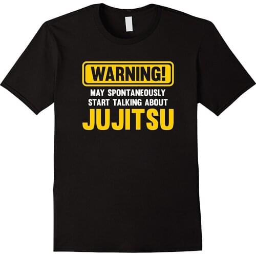 Short Sleeve Cool Casual Jujitsu T-Shirt | May Start Talking about Jujitsu O-Neck T Shirt Men