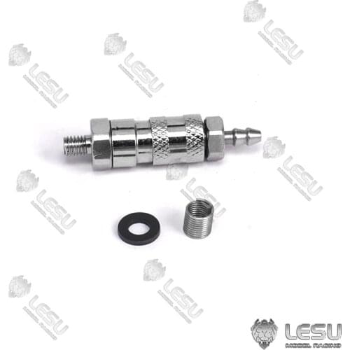 LESU Metal Tubing Oil Pipe Connector for 1/14 RC DIY TAMIYA Hydraulic Dumper Truck Excavator Loader Forklift