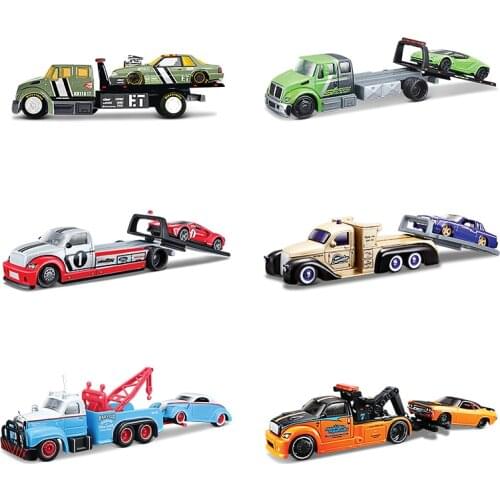 Maisto 1:64 convoy tow truck Chevrolet Vehicles Collection Metal Die-cast Simulation Model Cars Toys