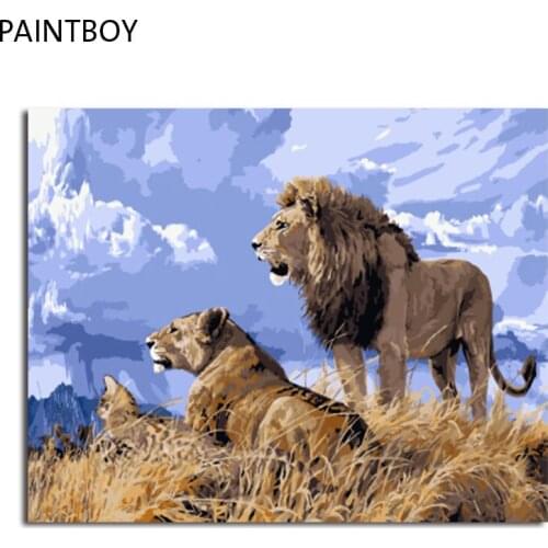 PAINTBOY Framed Pictures Painting By Numbers DIY Oil Painting On Canvas Home Decoration For Living Room Wall Art
