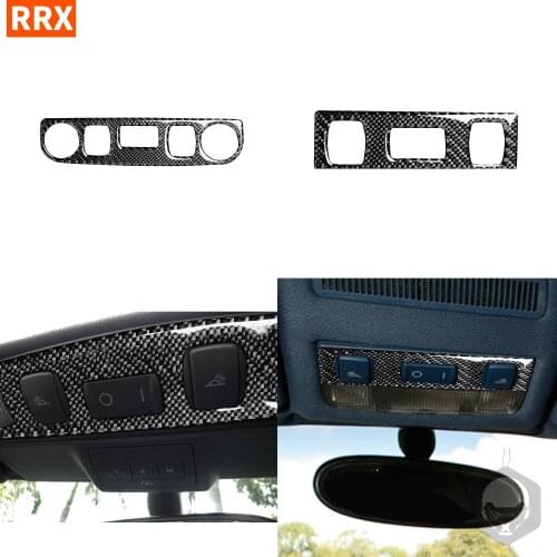 For Audi TT 8N 8J MK1 2001 2002 2003 2004 2005 2006 Carbon Fiber Stickers Car Accessories Overhead Reading Light Trim Interiors
