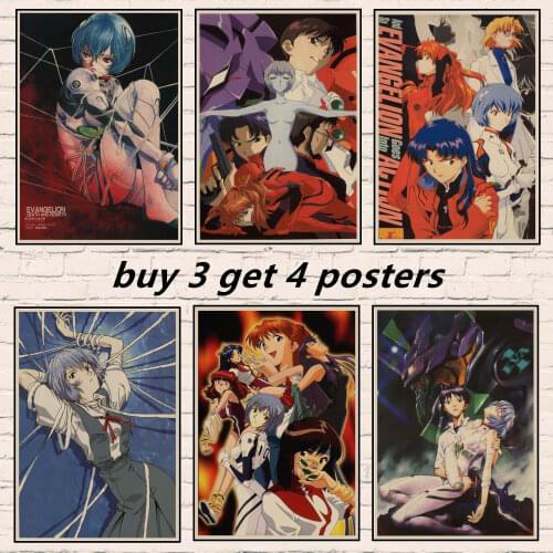 Wall Art Animated Character Poster HD Print Evangelion Painting Picture Living Room Bedroom Home Decoration 04