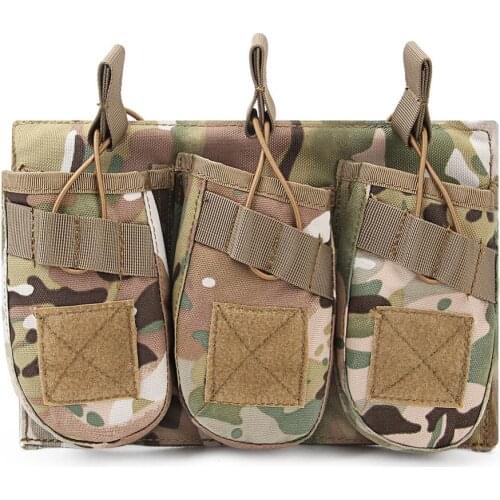 1000D Nylon Triple Magazine Pouch Tactical Airsoft Mag Bag Hunting Accessories for AK 47 74 AK M4 AR15 Rifle Pistol Case