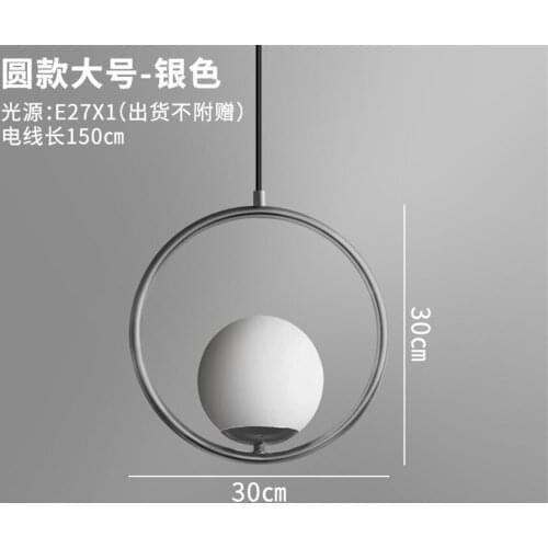 Nordic Glass Ball Ring Runway Pendant Lights Living Room Bedroom Lamps Restaurant Bar Oval Milk White Hanging Lights Fixtures