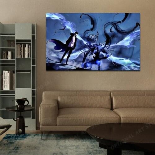 Solo Leveling Poster Popular Classic Anime Comics God Home Decoration Poster Print Wall Decoration