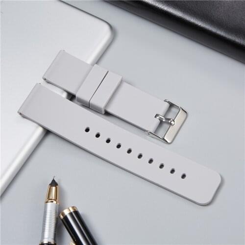 20mm 22mm Silicone Band for Samsung Galaxy Watch 3 42mm 46mm Active 2 Gear S2 S3 Strap Bracelet for Huawei Huami Amazfit Bip/GTS