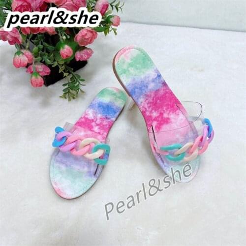 HOT Candy Color Ring Sandals women Casual Lightweight Outer Wear Large Size Slippers Outdoor Beach Sandals 2020 New flip flop