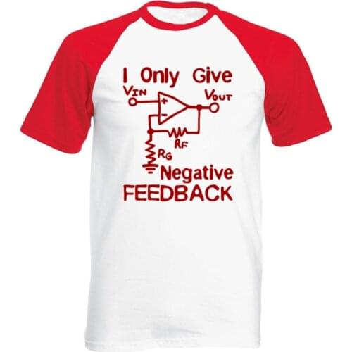 New Man Funny raglan Short Sleeve T Shirt Cotton Print Tee I Give Negative Feedback Computer Engineer T-Shirt