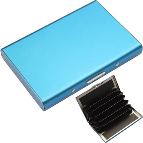 RFID Blocking Credit Card Protector, Stainless Steel ID Business Card Case Holder for Men and Women