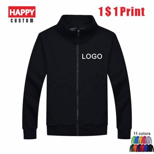 Winter Warm Jacket Custom Lamb Velvet Thick Sweatshirt Cheap Embroidered Logo Men And Women Long Sleeve Stand Collar Jacket