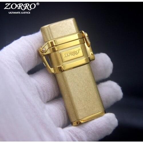 Zorro Brass Kerosene Windproof Lighter Personality Creative Depth Waterproof Lighters Classic Submarine Mans Gift