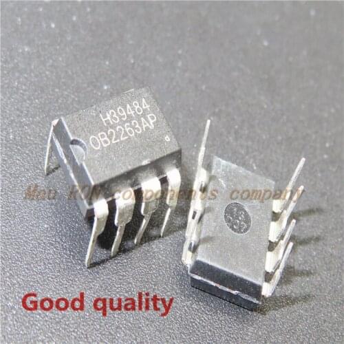 10PCS/LOT New OB2263 OB2263AP DIP-8 Power Management IC IC Block