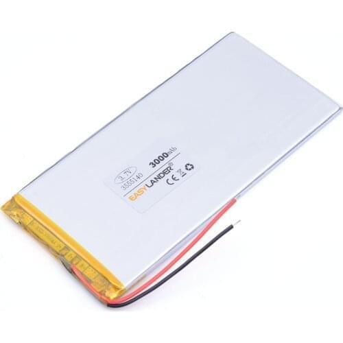 3555140 3.7V 3000mah (polymer lithium ion battery) Li-ion battery for tablet pc 3.7 inch MP3 MP4 tablet pc Vedio Game