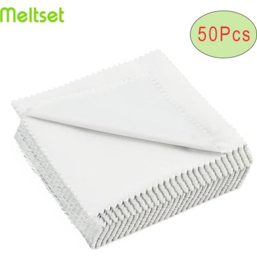8x8cm Jewelry Cleaning Cloth Polishing Cloth For Sterling Silver Gold Silver Beads Cleaning Towel Soft Wiping Cloths Towels